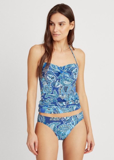 Fondo de Bikini Ralph Lauren Mujer Azules / Multicolor - Paisley Hipster - SWAHU9475